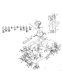 Drive parts for Craftsman Front-Engine Lawn Tractor 917255722 from AppliancePartsPros.com