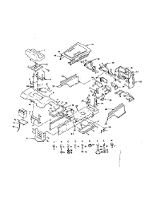Enclosure parts for Craftsman Front-Engine Lawn Tractor 917255723 from AppliancePartsPros.com