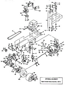 Drive parts for Craftsman Front-Engine Lawn Tractor 917255727 from AppliancePartsPros.com