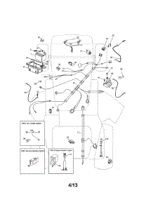 Electrical parts for Craftsman Front-Engine Lawn Tractor 917255728 from AppliancePartsPros.com