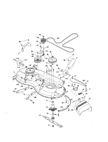 Mower Deck parts for Craftsman Front-Engine Lawn Tractor 917255728 from AppliancePartsPros.com