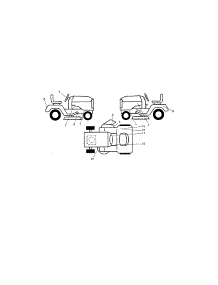 Decals parts for Craftsman Front-Engine Lawn Tractor 917255728 from AppliancePartsPros.com