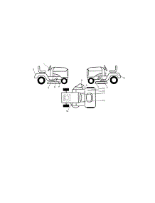 Decals parts for Craftsman Front-Engine Lawn Tractor 917255729 from AppliancePartsPros.com