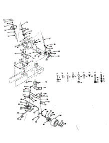 Steering And Front Axle parts for Craftsman Front-Engine Lawn Tractor 917255732 from AppliancePartsPros.com