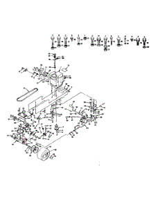 Drive parts for Craftsman Front-Engine Lawn Tractor 917255734 from AppliancePartsPros.com