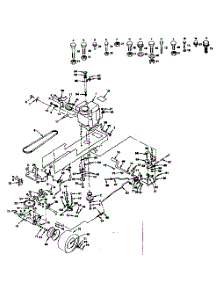 Drive parts for Craftsman Front-Engine Lawn Tractor 917255736 from AppliancePartsPros.com