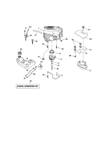 Engine parts for Craftsman Front-Engine Lawn Tractor 917255737 from AppliancePartsPros.com