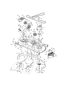 Mower Deck parts for Craftsman Front-Engine Lawn Tractor 917255737 from AppliancePartsPros.com