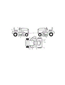 Decals parts for Craftsman Front-Engine Lawn Tractor 917255737 from AppliancePartsPros.com