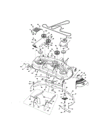 Mower Deck parts for Craftsman Front-Engine Lawn Tractor 917255738 from AppliancePartsPros.com