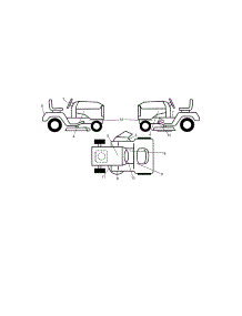 Decals parts for Craftsman Front-Engine Lawn Tractor 917255738 from AppliancePartsPros.com