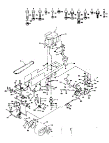 Drive parts for Craftsman Front-Engine Lawn Tractor 917255740 from AppliancePartsPros.com