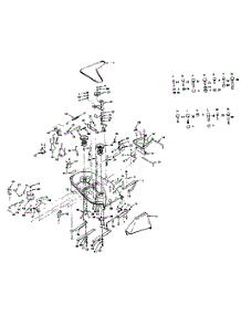 Mower Deck parts for Craftsman Front-Engine Lawn Tractor 917255741 from AppliancePartsPros.com