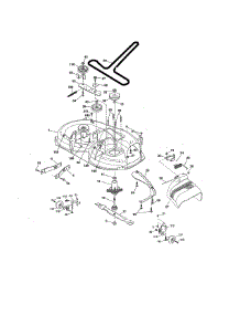 Mower Deck parts for Craftsman Front-Engine Lawn Tractor 917255743 from AppliancePartsPros.com