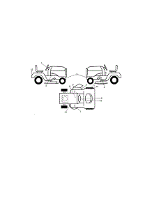 Decals parts for Craftsman Front-Engine Lawn Tractor 917255743 from AppliancePartsPros.com