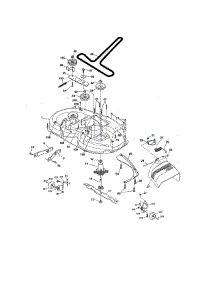 Mower Deck parts for Craftsman Front-Engine Lawn Tractor 917255744 from AppliancePartsPros.com