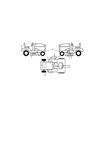 Decals parts for Craftsman Front-Engine Lawn Tractor 917255744 from AppliancePartsPros.com