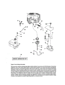 Engine parts for Craftsman Front-Engine Lawn Tractor 917255745 from AppliancePartsPros.com