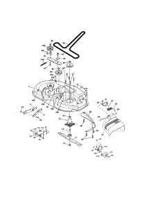 Mower Deck parts for Craftsman Front-Engine Lawn Tractor 917255745 from AppliancePartsPros.com