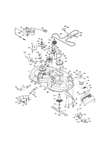 Mower Deck parts for Craftsman Front-Engine Lawn Tractor 917255810 from AppliancePartsPros.com