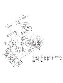 Drive parts for Craftsman Front-Engine Lawn Tractor 917255810 (1987) from AppliancePartsPros.com