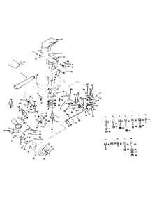 Drive parts for Craftsman Front-Engine Lawn Tractor 917255812 (1987) from AppliancePartsPros.com