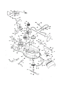 Mower Deck parts for Craftsman Front-Engine Lawn Tractor 917255830 from AppliancePartsPros.com