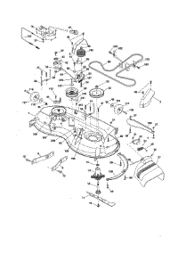 Mower Deck parts for Craftsman Front-Engine Lawn Tractor 917255840 from AppliancePartsPros.com