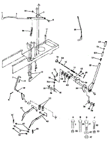 Lift Adjustment parts for Craftsman Front-Engine Lawn Tractor 917255890 from AppliancePartsPros.com