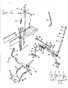 Lift Adjustment parts for Craftsman Front-Engine Lawn Tractor 917255891 from AppliancePartsPros.com