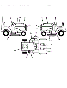 Decals parts for Craftsman Front-Engine Lawn Tractor 917255891 from AppliancePartsPros.com