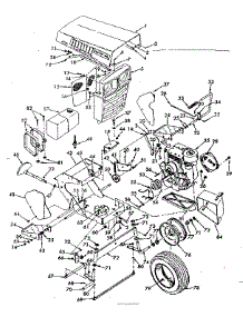 Front Section parts for Craftsman Front-Engine Lawn Tractor 91725590 from AppliancePartsPros.com