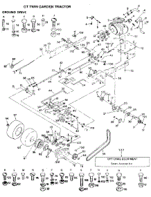Ground Drive parts for Craftsman Front-Engine Lawn Tractor 9172559101 from AppliancePartsPros.com