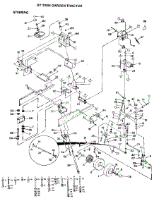 Steering parts for Craftsman Front-Engine Lawn Tractor 9172559101 from AppliancePartsPros.com