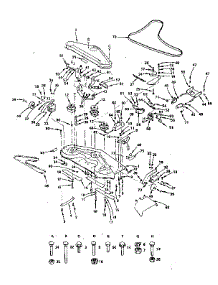 Mower parts for Craftsman Front-Engine Lawn Tractor 917255912 from AppliancePartsPros.com