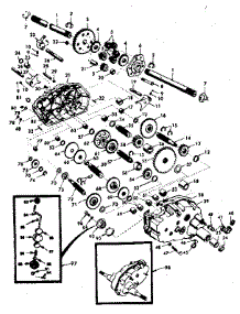 Transaxle parts for Craftsman Front-Engine Lawn Tractor 917255915 from AppliancePartsPros.com