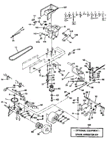 Drive parts for Craftsman Front-Engine Lawn Tractor 917255920 from AppliancePartsPros.com