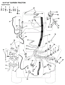 Electrical parts for Craftsman Front-Engine Lawn Tractor 917255931 from AppliancePartsPros.com