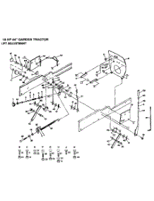 Lift Adjustment parts for Craftsman Front-Engine Lawn Tractor 917255931 from AppliancePartsPros.com