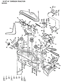 Mower parts for Craftsman Front-Engine Lawn Tractor 917255931 from AppliancePartsPros.com