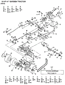Drive parts for Craftsman Front-Engine Lawn Tractor 917255932 from AppliancePartsPros.com