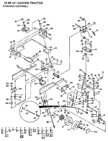 Steering Assembly parts for Craftsman Front-Engine Lawn Tractor 917255932 from AppliancePartsPros.com