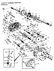 Transaxle parts for Craftsman Front-Engine Lawn Tractor 917255932 from AppliancePartsPros.com