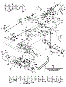 Drive parts for Craftsman Front-Engine Lawn Tractor 917255933 from AppliancePartsPros.com