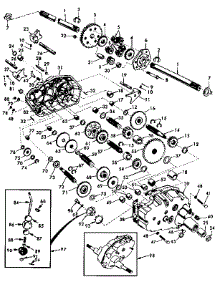 Transaxle parts for Craftsman Front-Engine Lawn Tractor 917255933 from AppliancePartsPros.com
