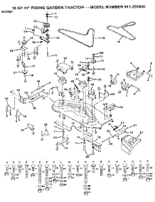 Mower parts for Craftsman Front-Engine Lawn Tractor 917255940 from AppliancePartsPros.com