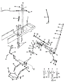 Lift Adjustment parts for Craftsman Front-Engine Lawn Tractor 917255941 from AppliancePartsPros.com