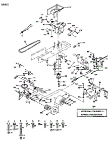 Drive parts for Craftsman Front-Engine Lawn Tractor 917255942 from AppliancePartsPros.com