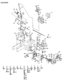 Steering parts for Craftsman Front-Engine Lawn Tractor 917255942 from AppliancePartsPros.com