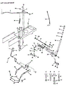 Lift Adjustment parts for Craftsman Front-Engine Lawn Tractor 917255942 from AppliancePartsPros.com
